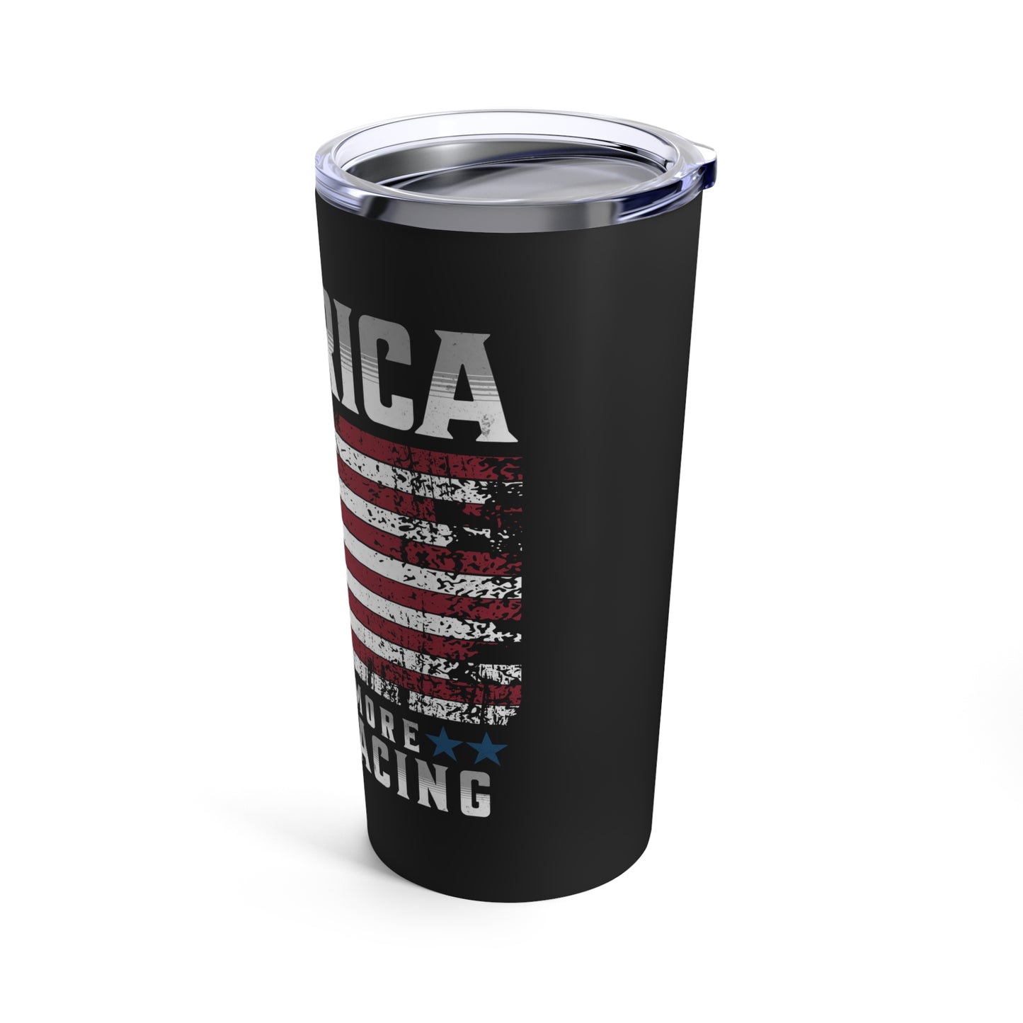 America Needs More Drag Racing Patriotic USA American Flag Tumbler