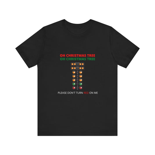 Oh Christmas Tree Holiday Drag Racing T-shirt