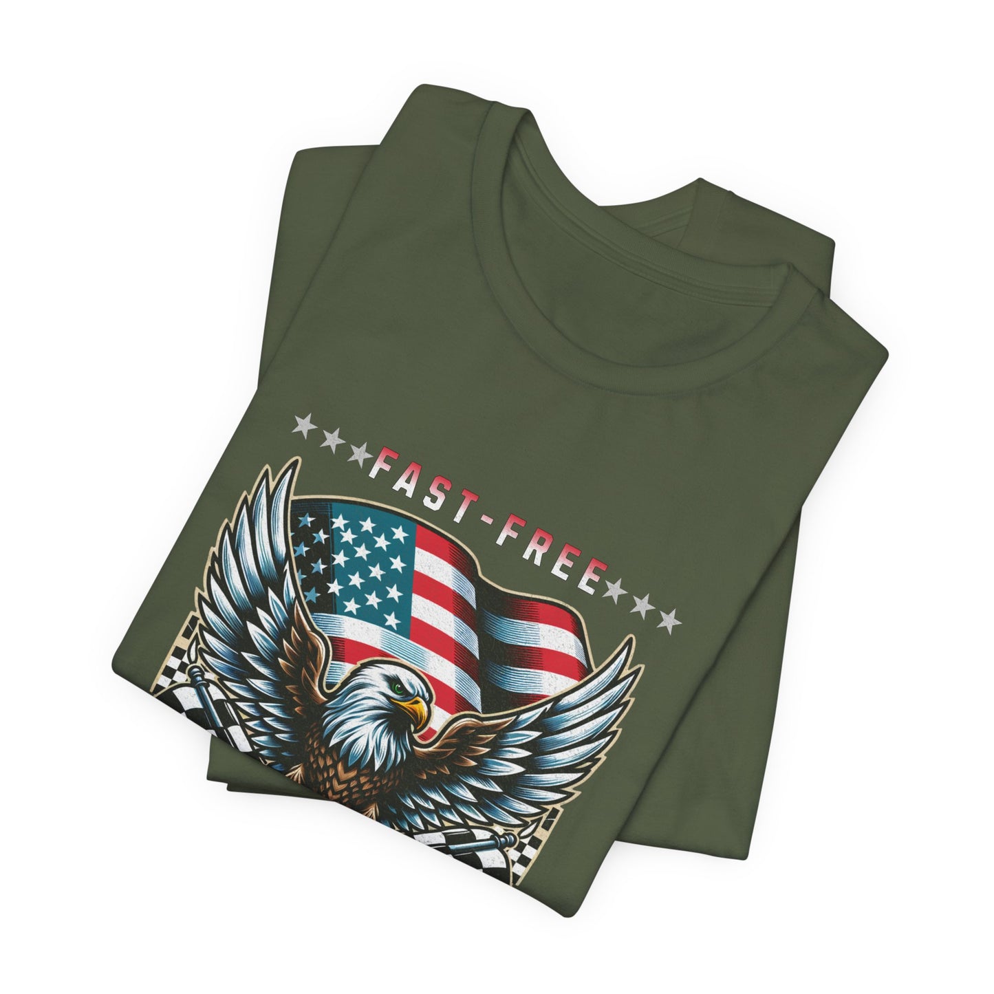 Fast Free and American USA Patriotic T-shirt